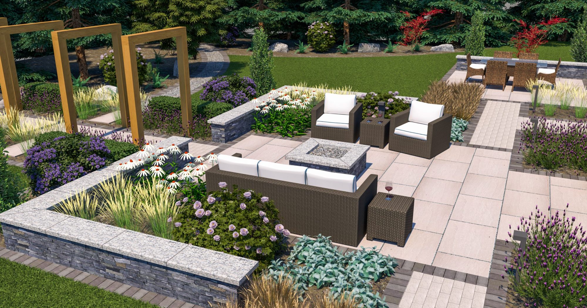 Best landscape design High quality best landscape design 3d render cordova bay