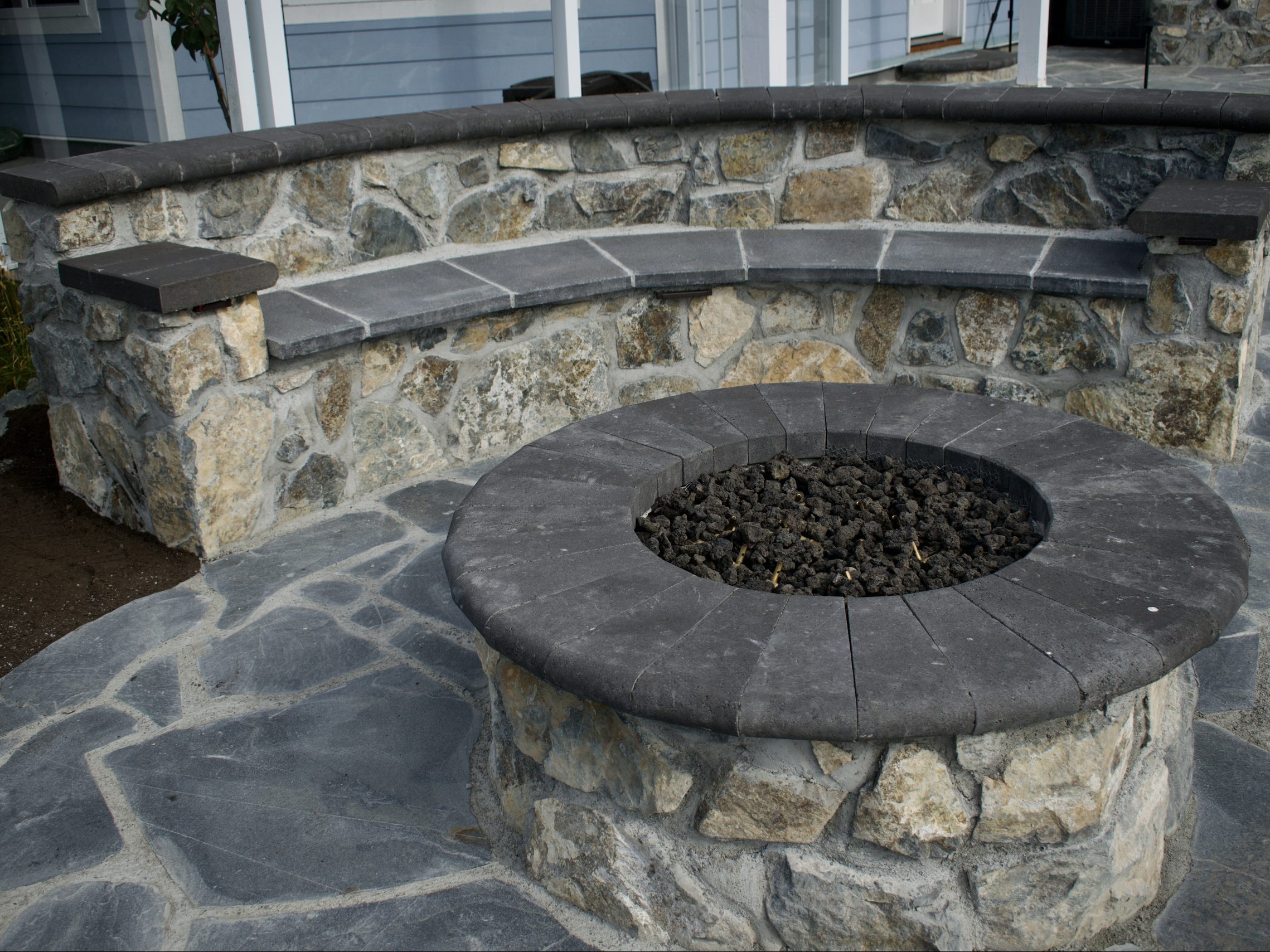 natural fire feature