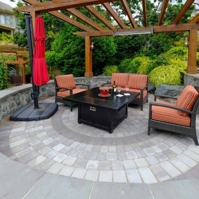 concrete paver patio installation