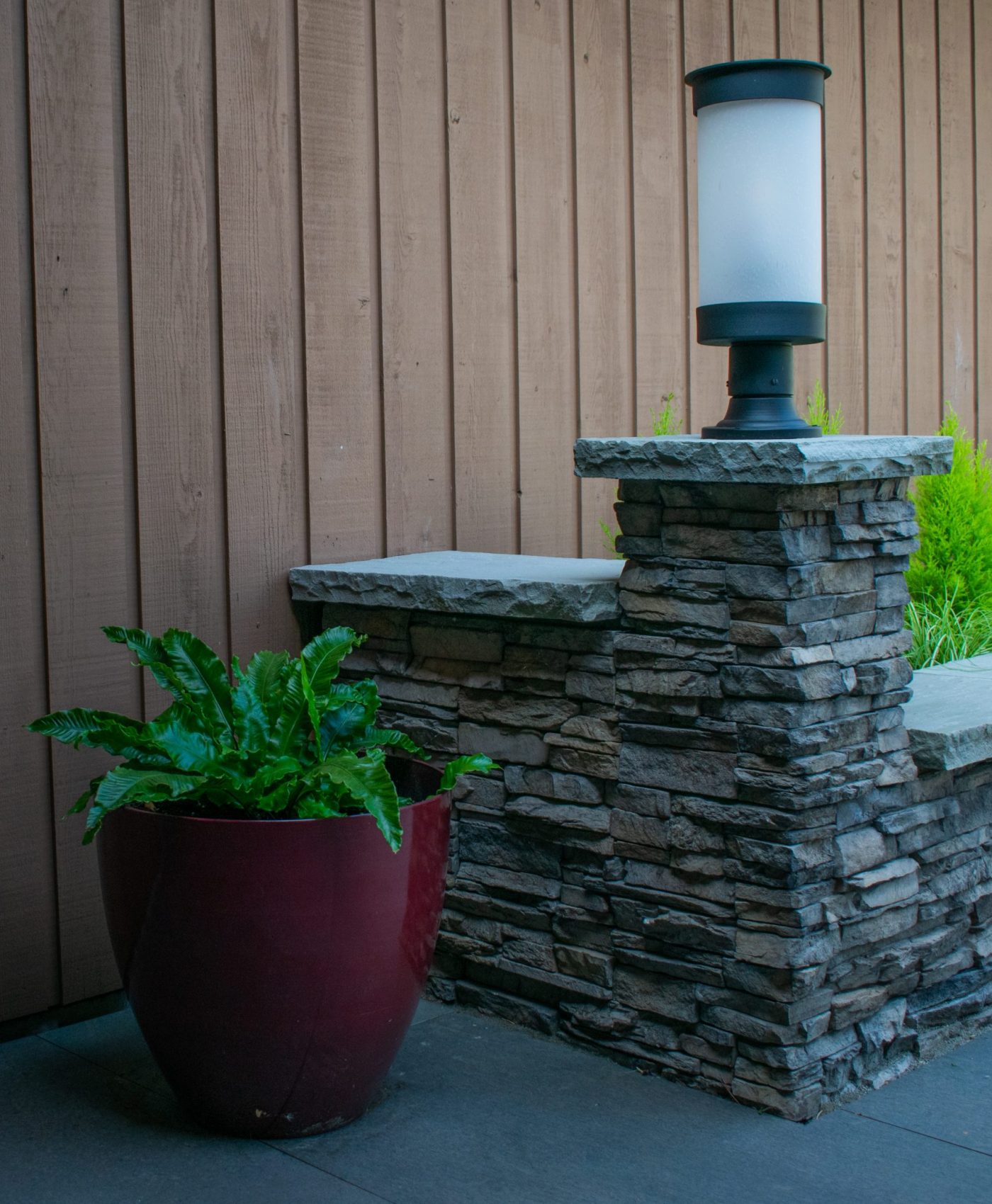 Veneer wall Veneer entrance wall construction in sidney