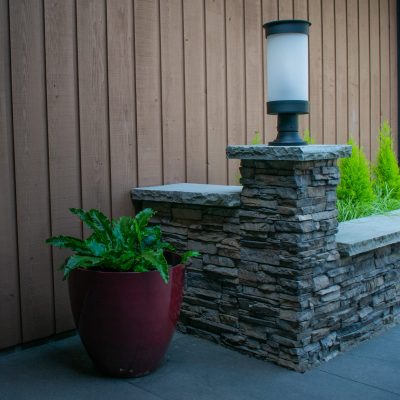 Veneer entrance wall construction in sidney