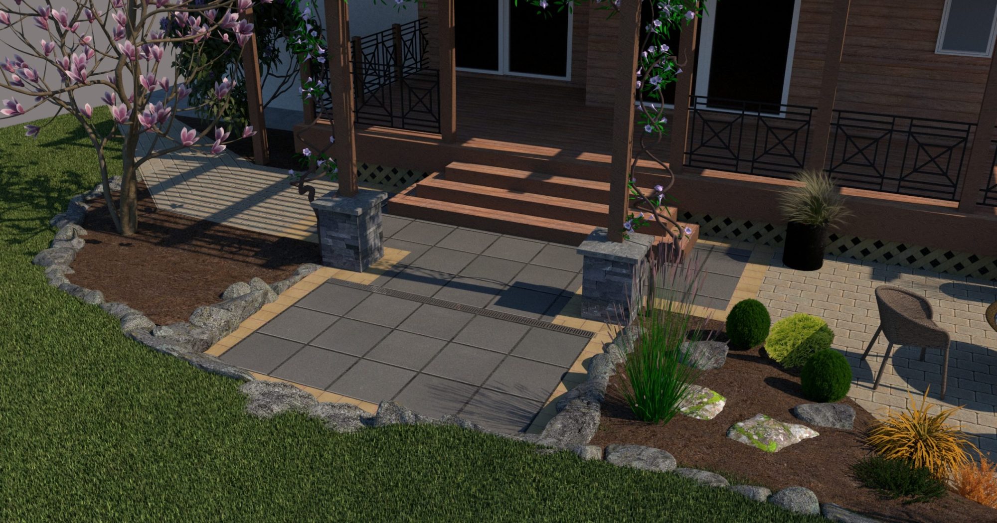 Landscape Design Landscape Design render for construction in Sidney