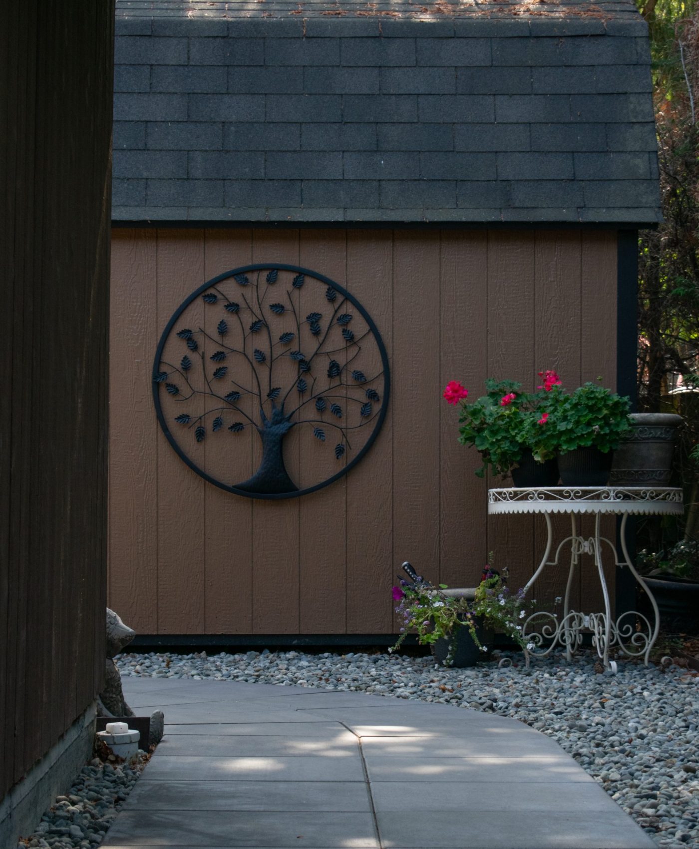 Paver slab path Concrete Paver path in north saanich