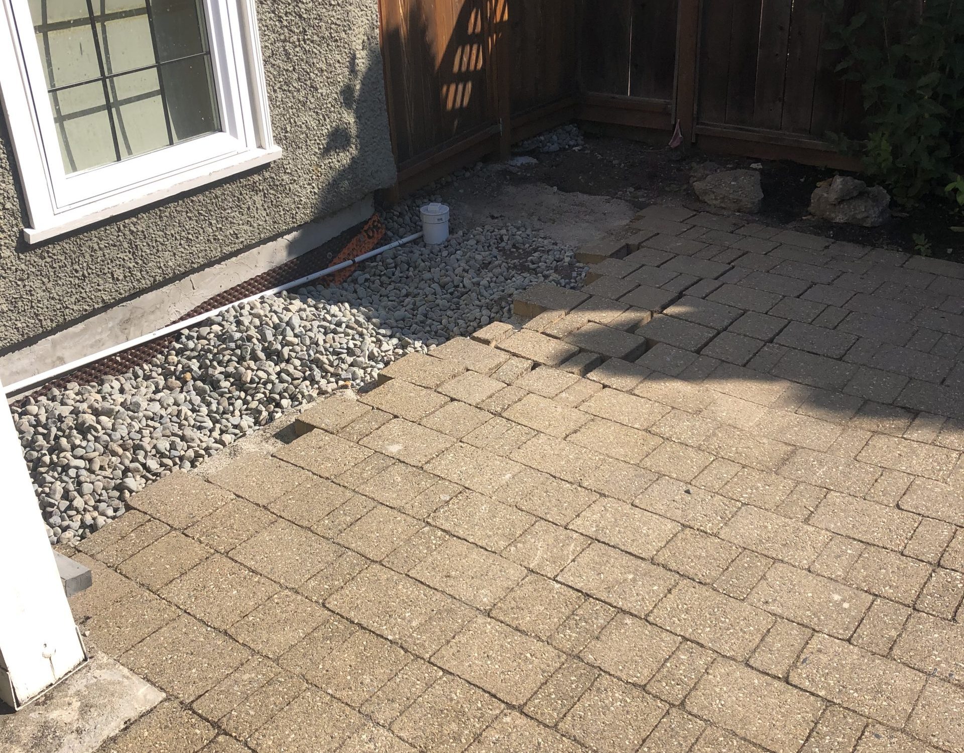 Interlocking pavers needing repair