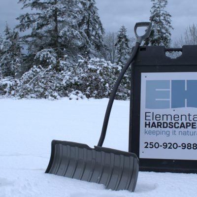 Sign in snow for residential snow removal